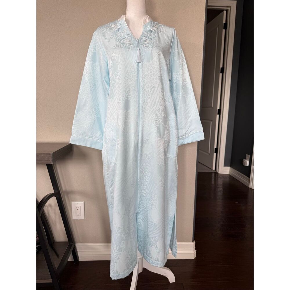 Miss Elaine Zip Up Sleep Jacket Robe Medium